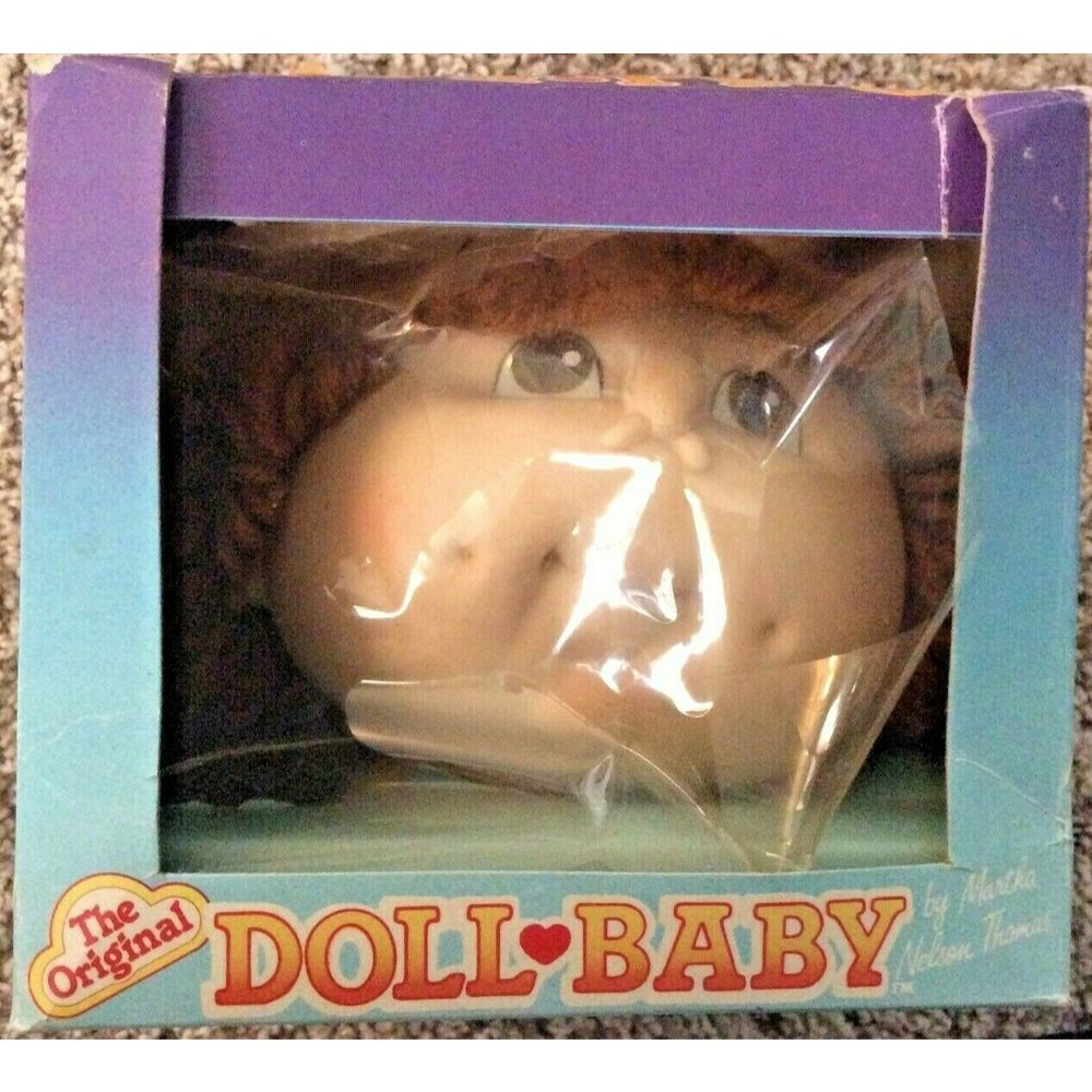 Doll Head VTG 1984 Original "Doll Baby" in Original Packaging